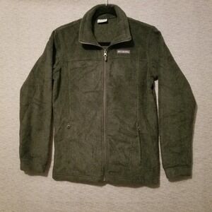 Columbia Jacket Women's Gray Fleece Outdoor Casual Full Zip Size L‎ (14/16)